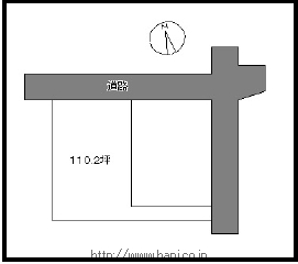 富士見中学校区域　土地面積:364.3平米 ( 110.2坪 )　